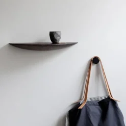 Audo Copenhagen Gridy Fungi shelf dark oak, large Brown New