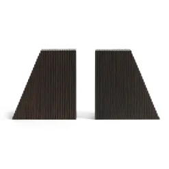Ethnicraft Grooves bookends 2-pack, Mahogany dark Brown Outlet