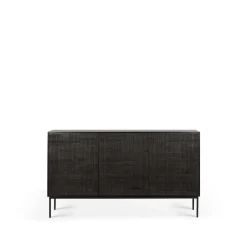 Ethnicraft Grooves sideboard, 3 doors Black Hot