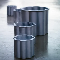 Byarums bruk Gråsippa plant pot, Aluminum sand-casted, no. 3 Ø62 cm Silver-coloured New