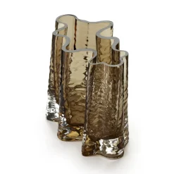 Cooee Design Gry wide vase 19 cm, Cognac Brown Clearance