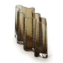 Cooee Design Gry wide vase 24 cm, Cognac Brown Outlet