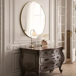 GUBI mirror, Polished brass Gold-coloured New