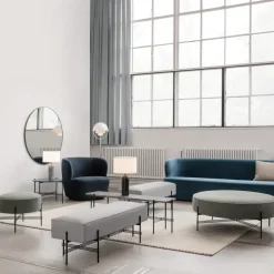 GUBI mirror, Polished brass Gold-coloured New