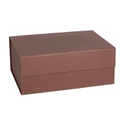 OYOY Hako storage box A4, Dark caramel Brown Discount