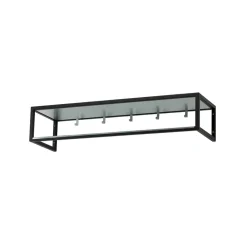 Scherlin Hall shelf 11, lacquer, zinc plate Black Best