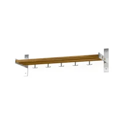 Scherlin Hall shelf 4, Oiled oak, aluminium stand Beige Online