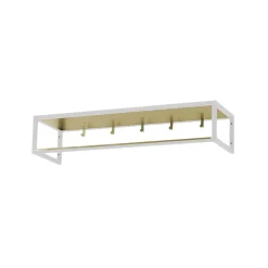 Scherlin Hall shelf 11, lacquer, brass plate White Hot