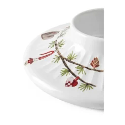 Kähler Hammershøi Christmas block candle stick Ø13 cm, White Outlet
