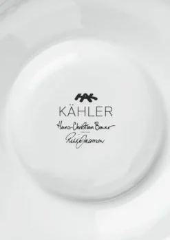 Kähler Hammershøi Christmas block candle stick Ø13 cm, White Outlet