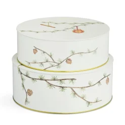 Kähler Hammershøi Christmas storage jar 2-pack, White Multi Outlet