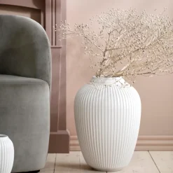 Kähler Hammershøi floor vase 50 cm, White New
