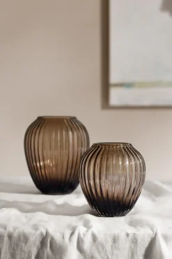 Kähler Hammershøi glass vase 14 cm, Walnut Brown Best