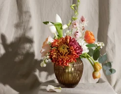 Kähler Hammershøi glass vase 14 cm, Walnut Brown Best
