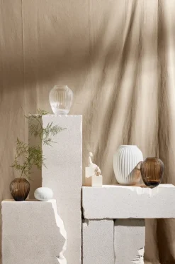 Kähler Hammershøi glass vase 14 cm, Walnut Brown Best