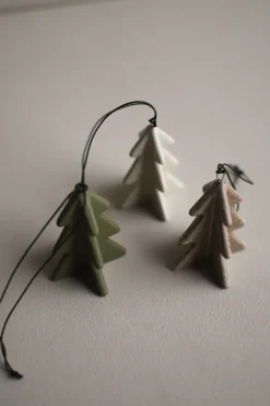 DBKD Hanging winter tree 7 cm, Beige New