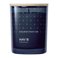 Skandinavisk Hav scented candle with lid, 200 g Blue Clearance