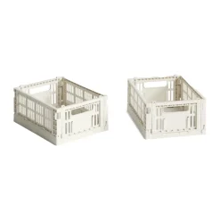 HAY Colour Crate Mini 2-pack 13x17 cm, Off White