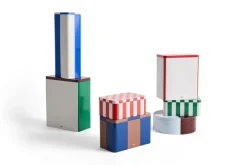 HAY Tin Container medium, Brown-midnight blue Multi Clearance