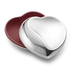 Georg Jensen Heart box jewellery box, Small 7x10 cm Silver-coloured Outlet