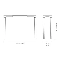 Umage Heart'n'Soul console table 120 cm, Oak-cloud grey BeigeGrey Discount