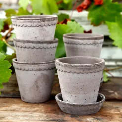 Bergs Potter Helena flower pot Ø14 cm, Grey Discount