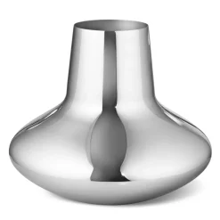 Georg Jensen Henning Koppel vase stainless steel, large, 22.2 cm Silver-coloured New