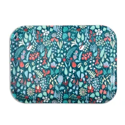 Opto Design Herbarium blue tray, 27x20 cm BlueRed