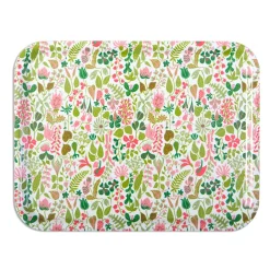 Opto Design Herbarium rose tray, 36x28 cm White Hot