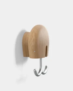 Massproductions Hercule wall hook, Oiled oak Beige