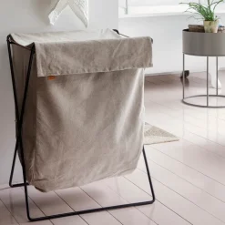 Ferm Living Herman laundry basket, Black Beige New
