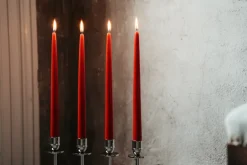 Hilke Collection Herrgårdsljus candles 30 cm 6-pack , glossy Red Best