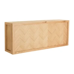 Hübsch Herringbone shoe cabinet large, Oak Beige Clearance