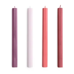 HAY Hexagon Candle light mix 4-pack, s-bordeaux Red Sale