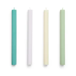 HAY Hexagon Candle light mix 4-pack, Pastel Multi Hot