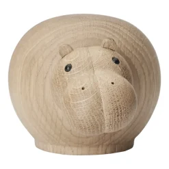 Woud Hibo wooden hippo, Small Brown