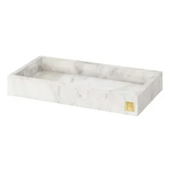 Hilke Collection tray with edge 30x15 cm, marble White Hot