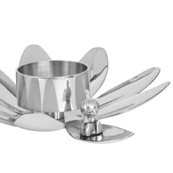 Hilke Collection Hilke X Mumin Little My candle holder, Nickel-plated brass Silver-coloured Clearance