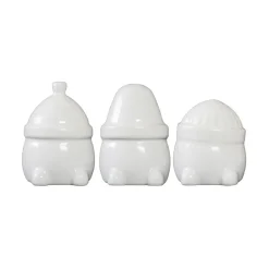DBKD Hipster Triplets Christmas decoration 3-pack, shiny White