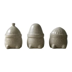 DBKD Hipster Triplets Christmas decoration 3-pack, Beige Hot