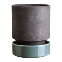 Bergs Potter Hoff pot, Ø16 cm, Raw Grey-Misty Blue GreyBlue Hot
