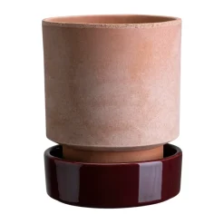 Bergs Potter Hoff pot, Ø14 cm, Raw Rosa-Deep Burgundy PinkPurple Discount