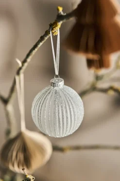Scandi Living Holiday baubles 6-pack, White Sale