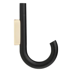 Gejst Hook hook 19 cm, stained oak-brass Black Online