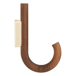 Gejst Hook hook 19 cm, Walnut-brass Brown Sale