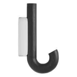 Gejst Hook hook mini 13.3 cm, Black oak-chrome BlackSilver-coloured Outlet