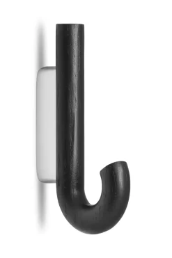 Gejst Hook hook mini 13.3 cm, Black oak-chrome BlackSilver-coloured Outlet
