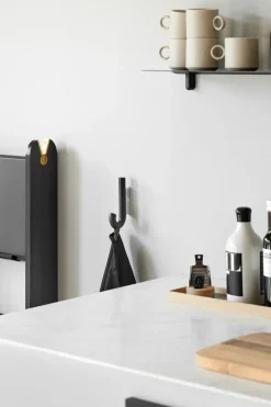 Gejst Hook hook mini 13.3 cm, Black oak-chrome BlackSilver-coloured Outlet