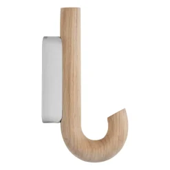 Gejst Hook hook mini 13.3 cm, Oak-chrome BrownSilver-coloured Sale