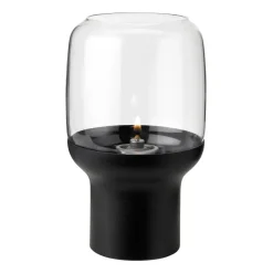 Stelton Hoop hurricane lantern Ø10 cm, Black BlackTransparent Outlet